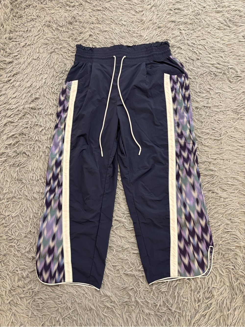 Free People FP Movement Women’s Champ Is Here Wide Leg Pants Large Blue Baggy